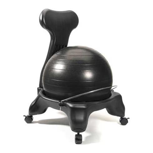 10. LuxFit Ball Chair For Home Office 300 Lbs With 2 Year Warranty 